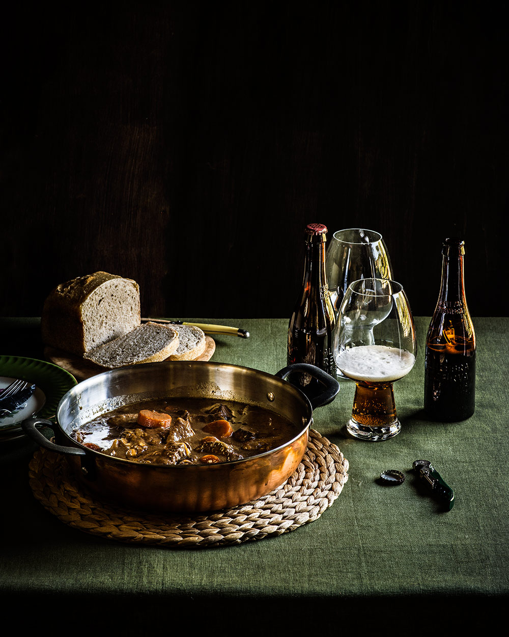 estofado carne cerveza